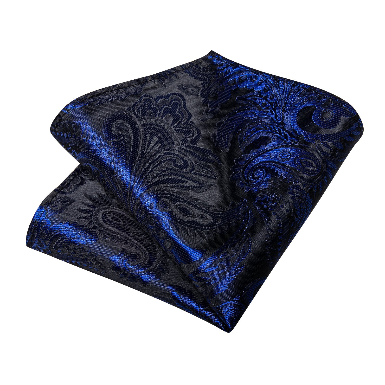 GentCrest Black Paisley Tie Hanky Cufflinks Set - Image 8