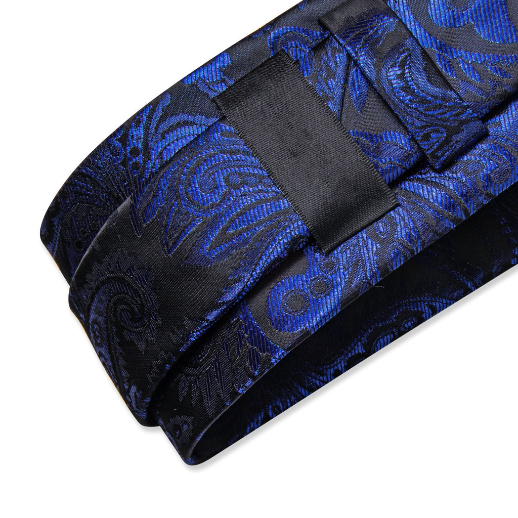 GentCrest Black Paisley Tie Hanky Cufflinks Set - Image 7