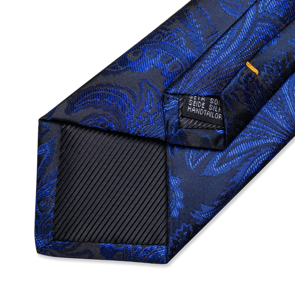 GentCrest Black Paisley Tie Hanky Cufflinks Set - Image 6