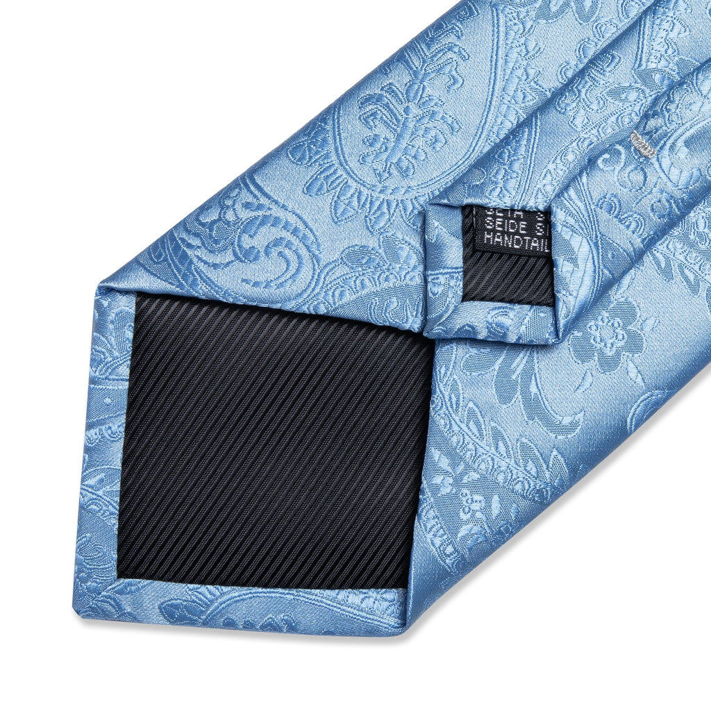GentCrest Blue Paisley Tie Hanky Cufflinks Set - Image 5