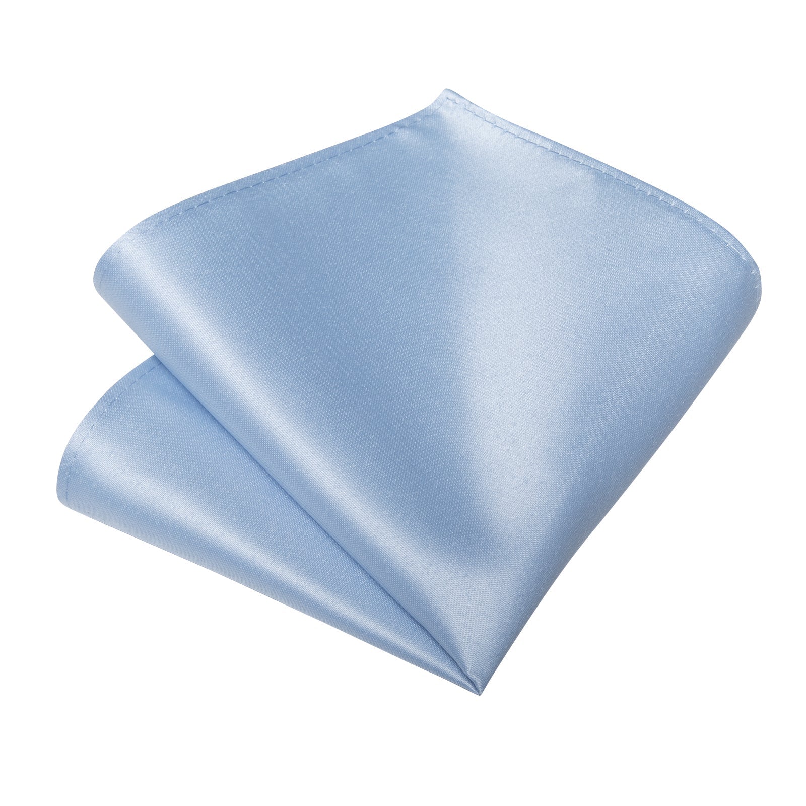 Baby Blue Silk Tie Set - GentCrest - View 4