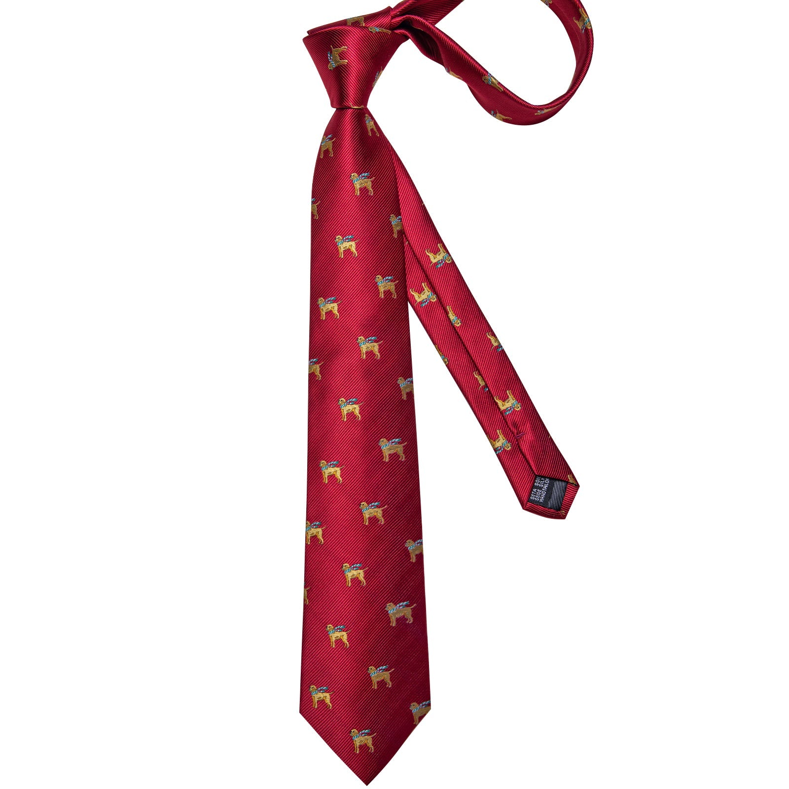 GentCrest Red Classic Tie Hanky Cufflinks Set - Image 3