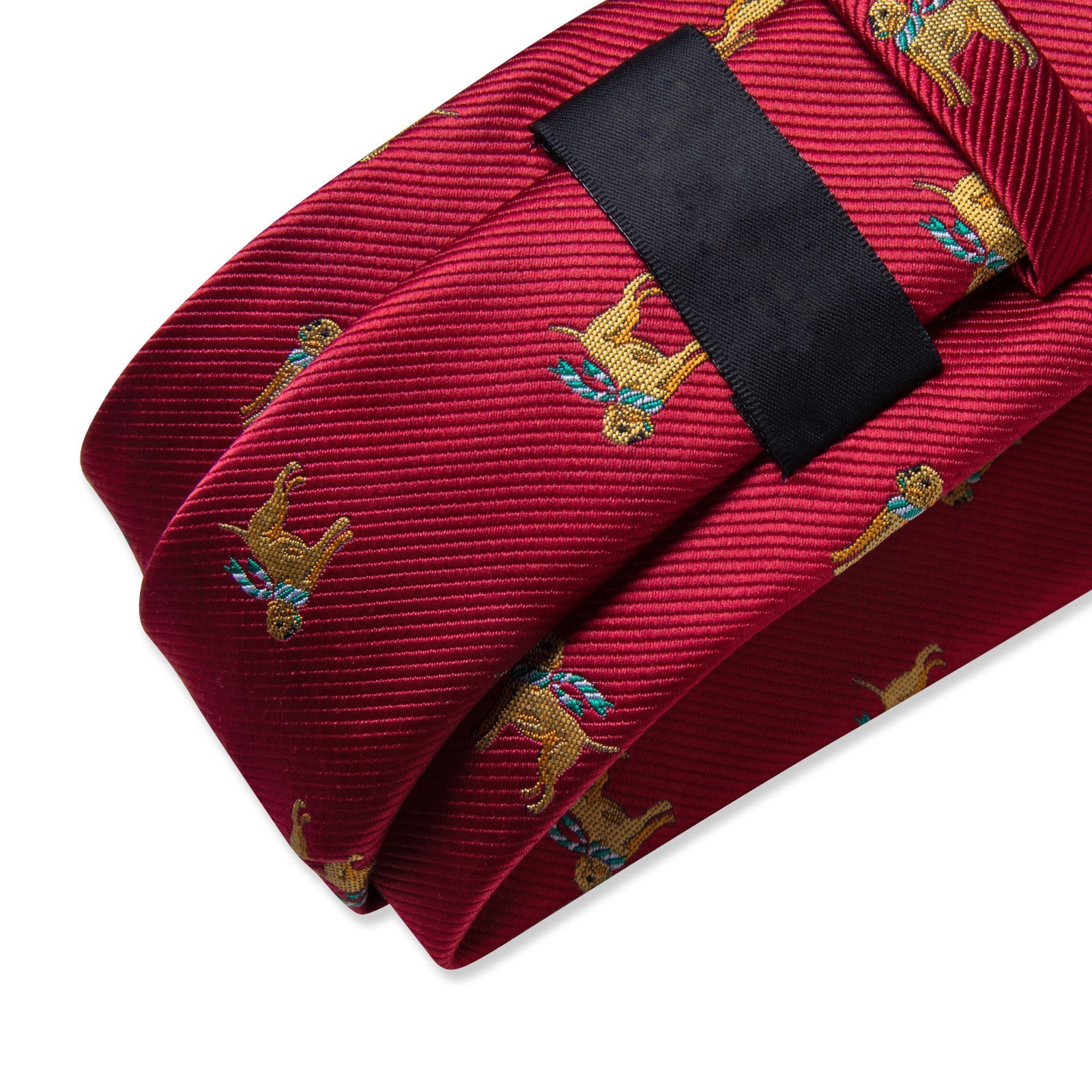 GentCrest Red Classic Tie Hanky Cufflinks Set - Image 5