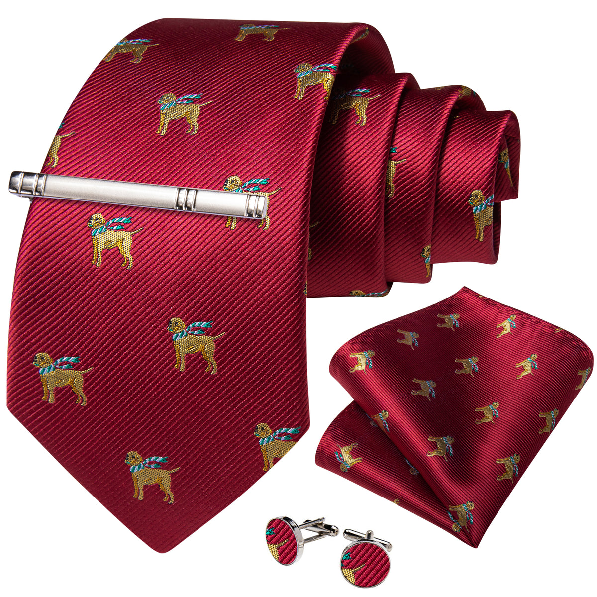 GentCrest Red Classic Tie Sets - Image 2