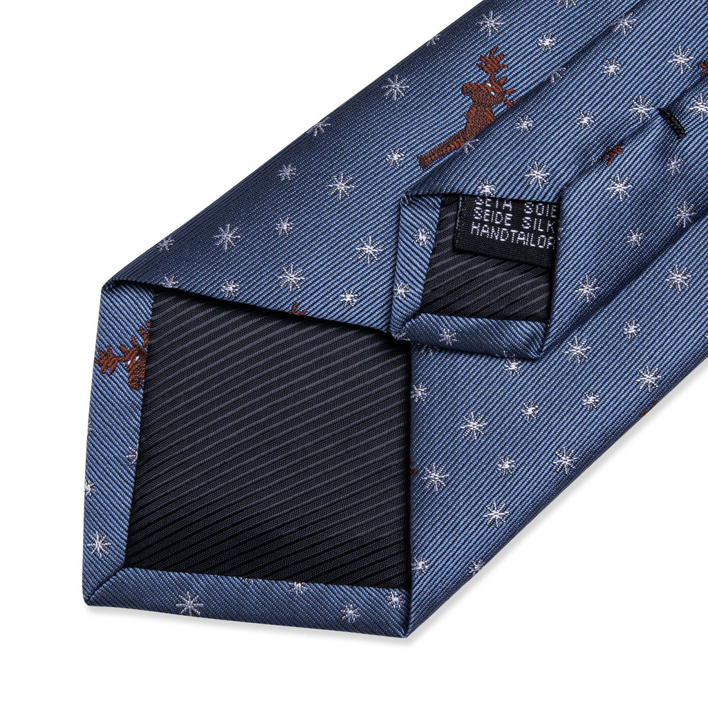 GentCrest Blue Classic Tie Hanky Cufflinks Set - Image 5