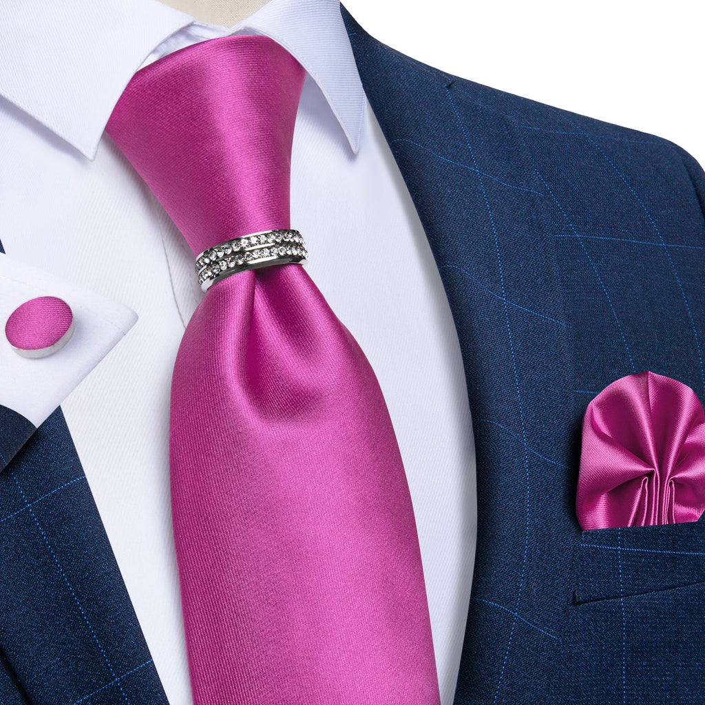 GentCrest Classic Solid Tie with Rings - Image 5
