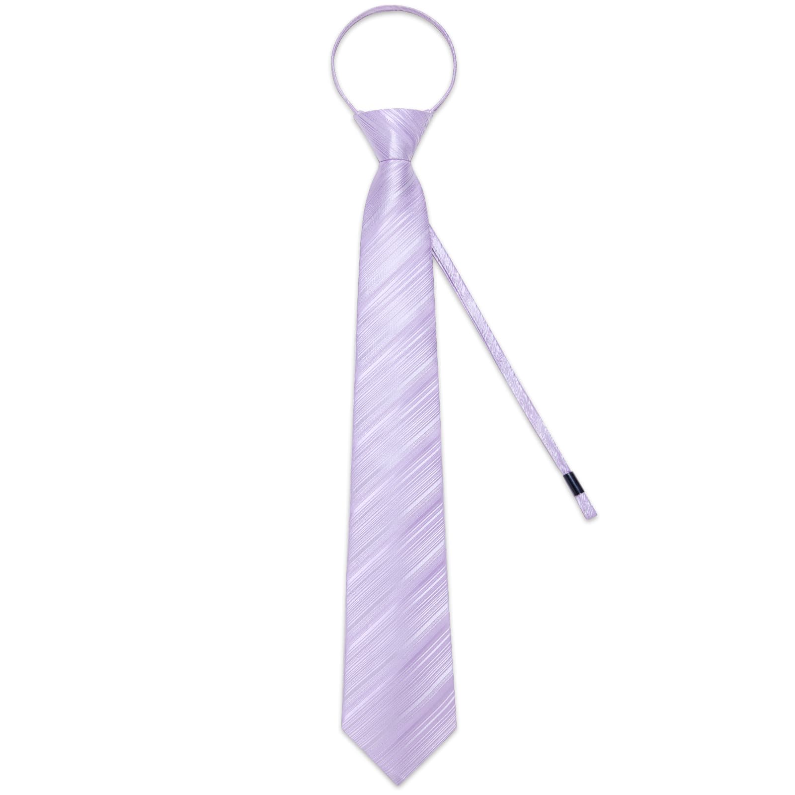 GentCrest Purple Striped Tie Hanky Cufflinks Set - Image 4