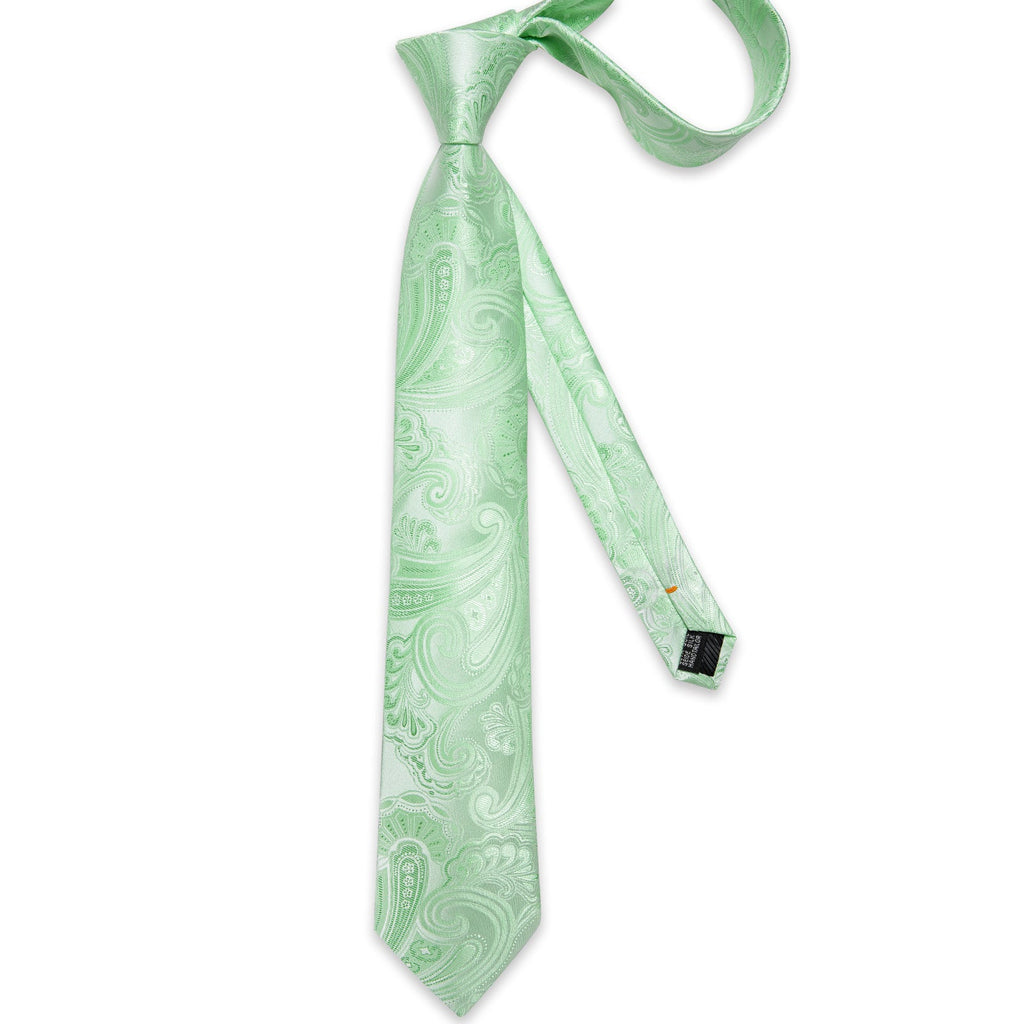 GentCrest Green Paisley Tie Hanky Cufflinks Set - Image 3