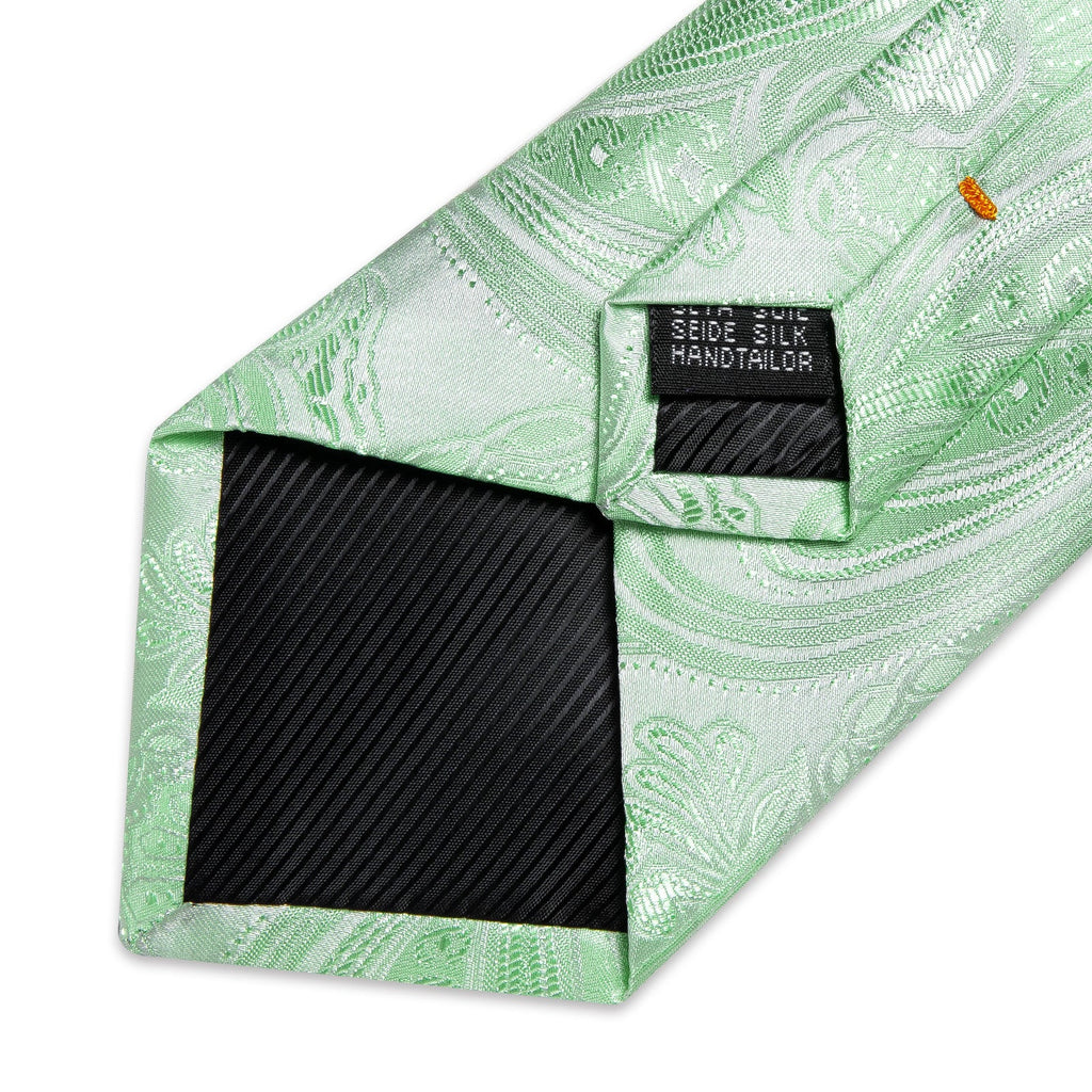 GentCrest Green Paisley Tie Hanky Cufflinks Set - Image 5