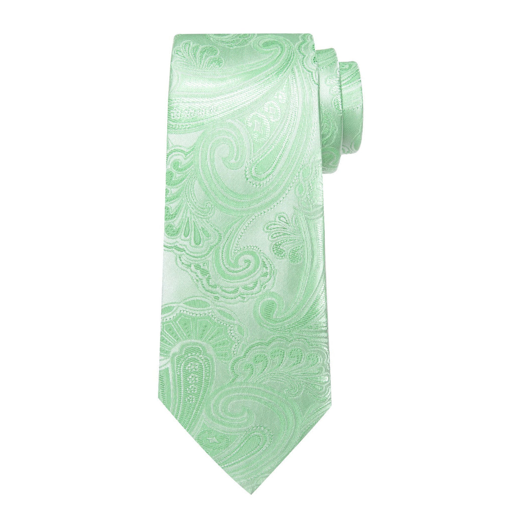 GentCrest Green Paisley Tie Hanky Cufflinks Set - Image 4