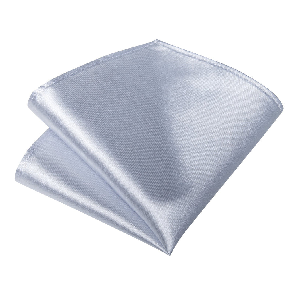 GentCrest White Solid Tie Hanky Cufflinks Set - Image 4