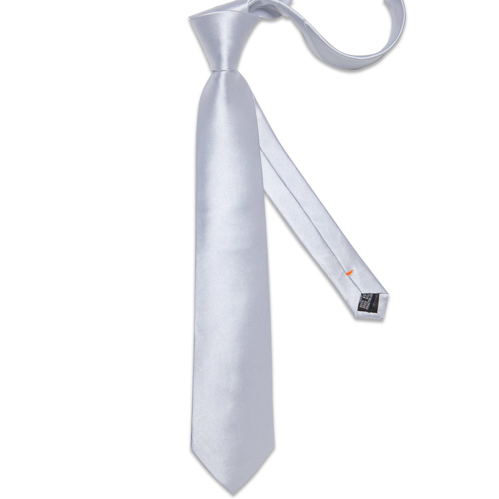 GentCrest White Solid Tie Hanky Cufflinks Set - Image 5