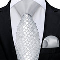 GentCrest Grey Novelty Tie Hanky Cufflinks Set - Image 1