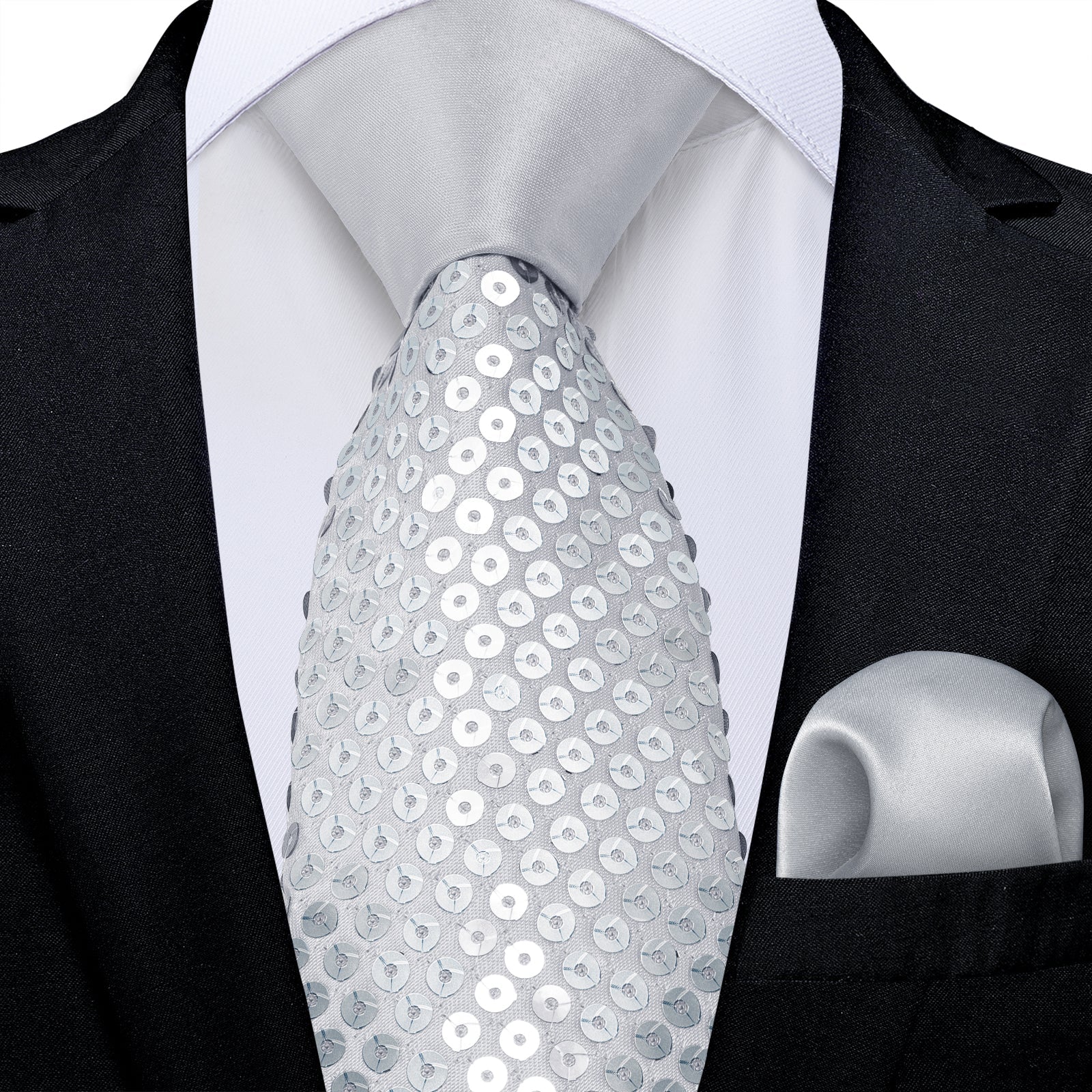 GentCrest Grey Novelty Tie Hanky Cufflinks Set - Image 1