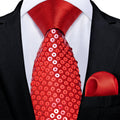 GentCrest Red Novelty Tie Hanky Cufflinks Set - Image 1