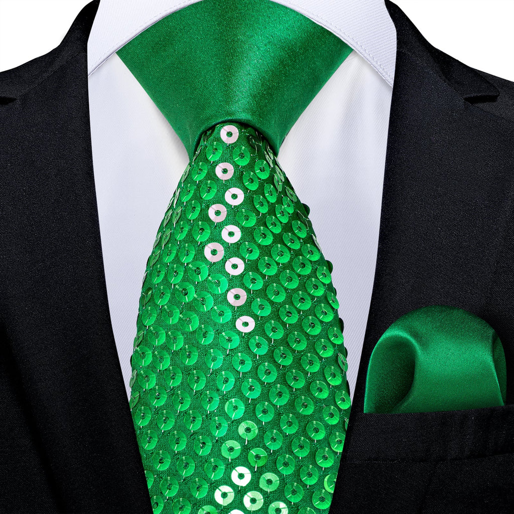 GentCrest Green Novelty Tie Hanky Cufflinks Set - Image 1