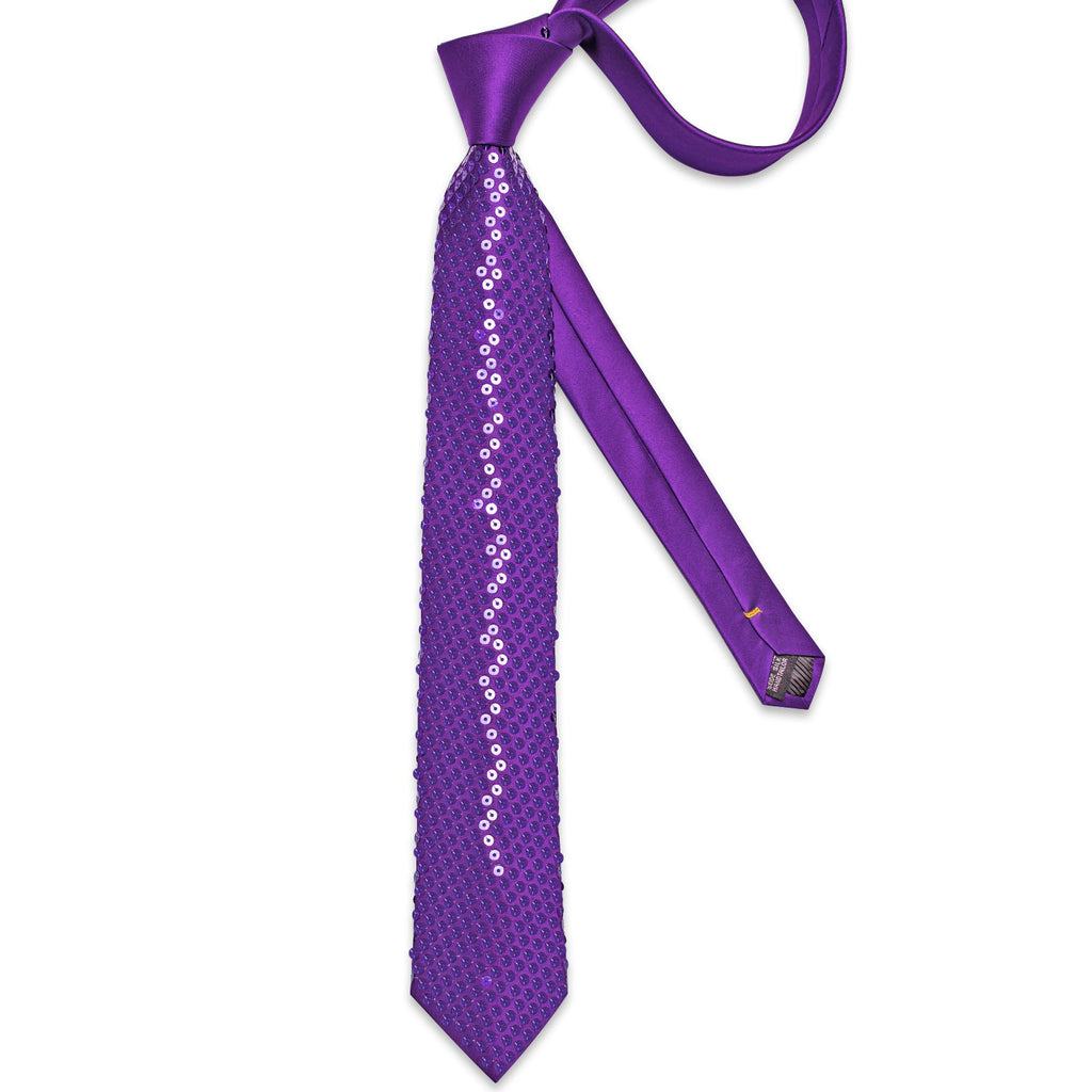 GentCrest Purple Novelty Tie Hanky Cufflinks Set - Image 3