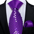 GentCrest Purple Novelty Tie Hanky Cufflinks Set - Image 1