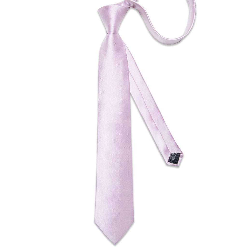 GentCrest Purple Solid 2Pcs Necktie Hanky Set - Image 3