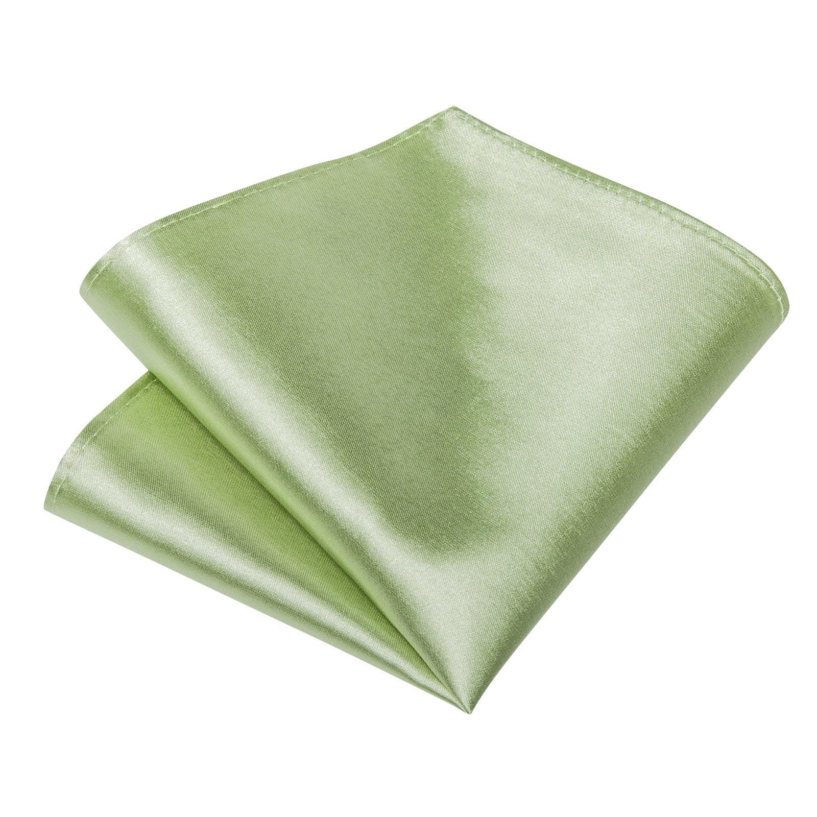 GentCrest Green Solid 2Pcs Necktie Hanky Set - Image 5