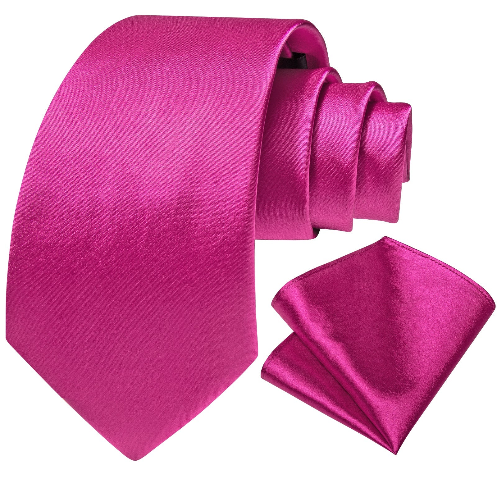 GentCrest Red Solid Tie Hanky Cufflinks Set - Image 4