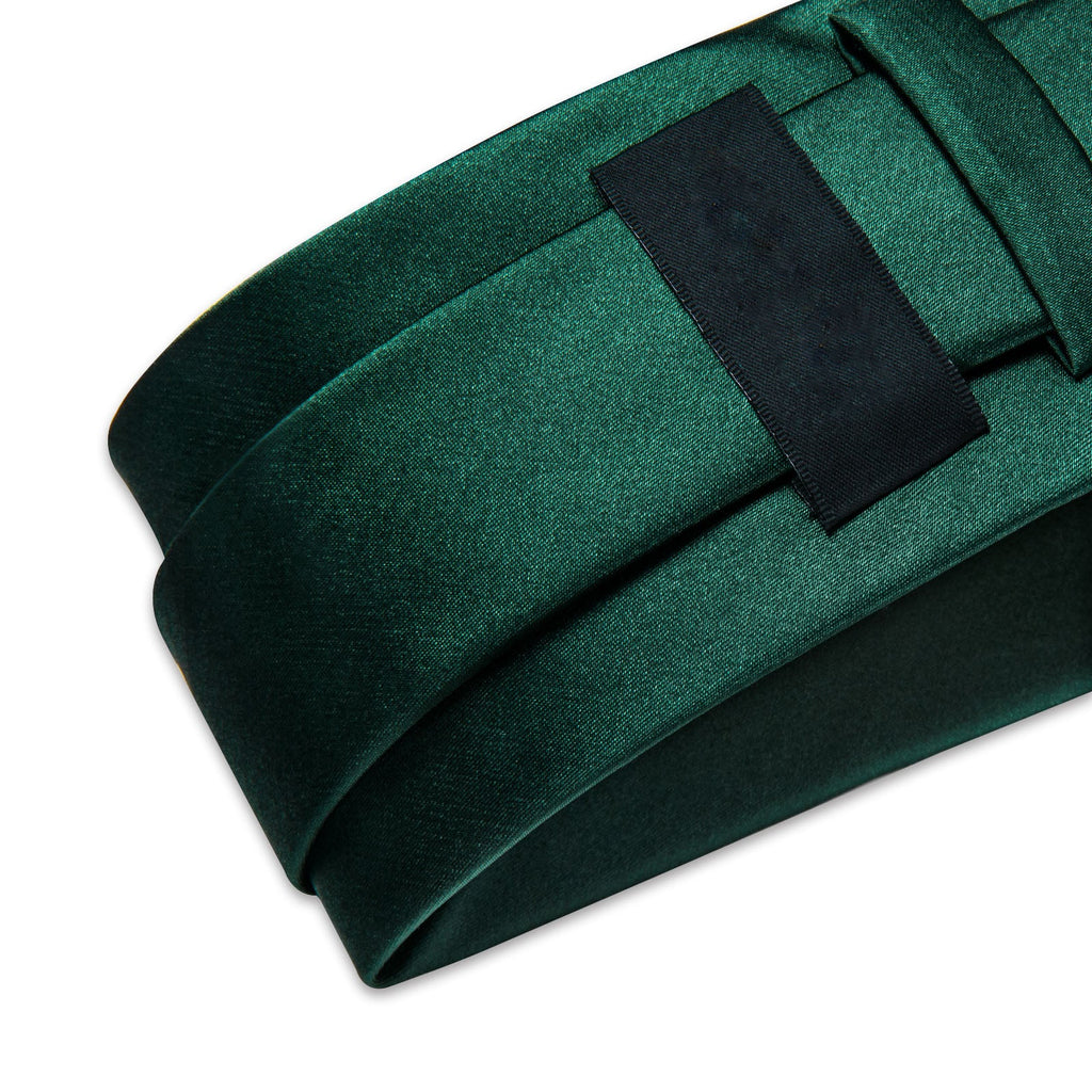 GentCrest Green Solid Tie Hanky Cufflinks Set - Image 5