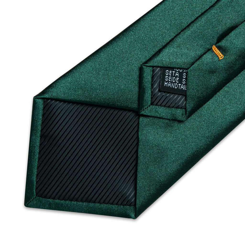 GentCrest Green Solid Tie Hanky Cufflinks Set - Image 4
