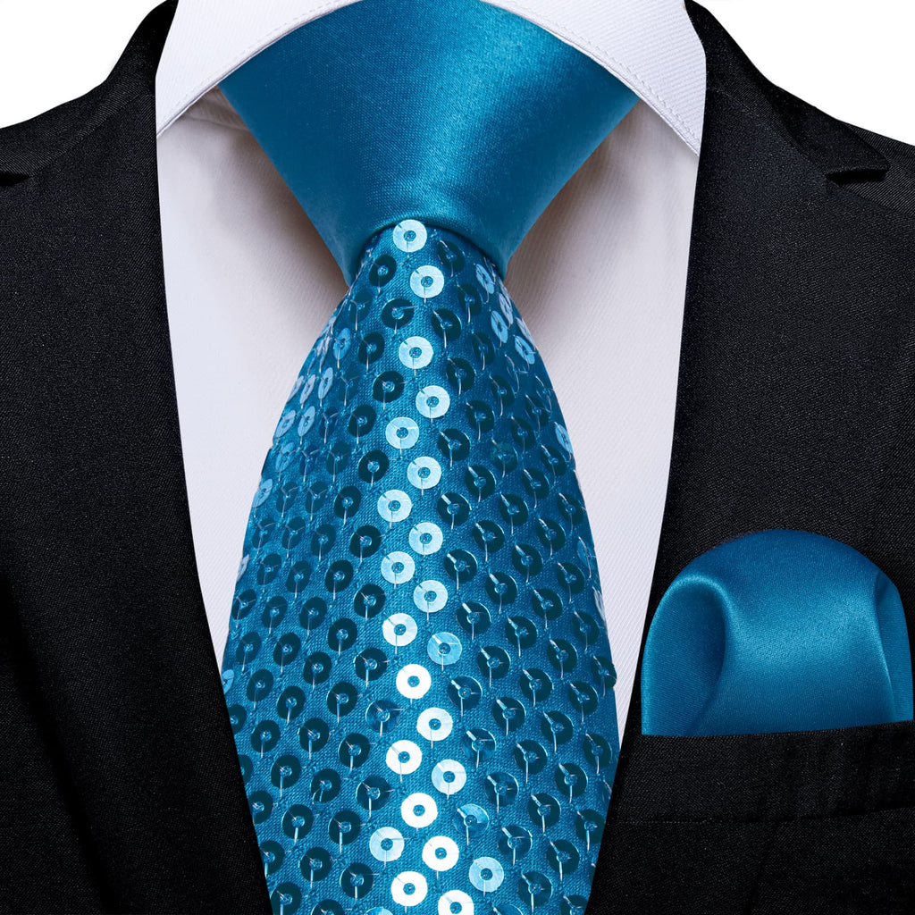 GentCrest Blue Novelty Tie Hanky Cufflinks Set - Image 1