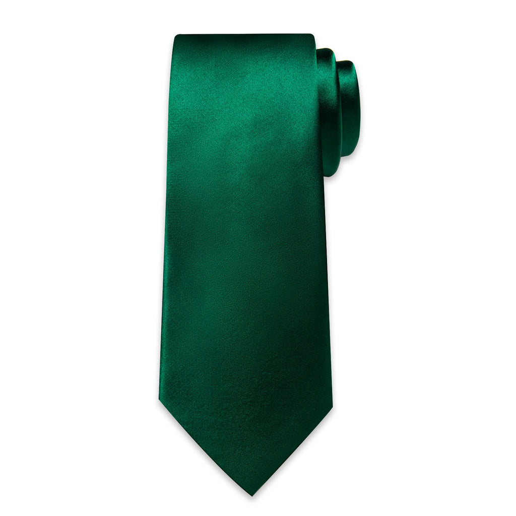 GentCrest Green Solid Tie Hanky Cufflinks Set - Image 4