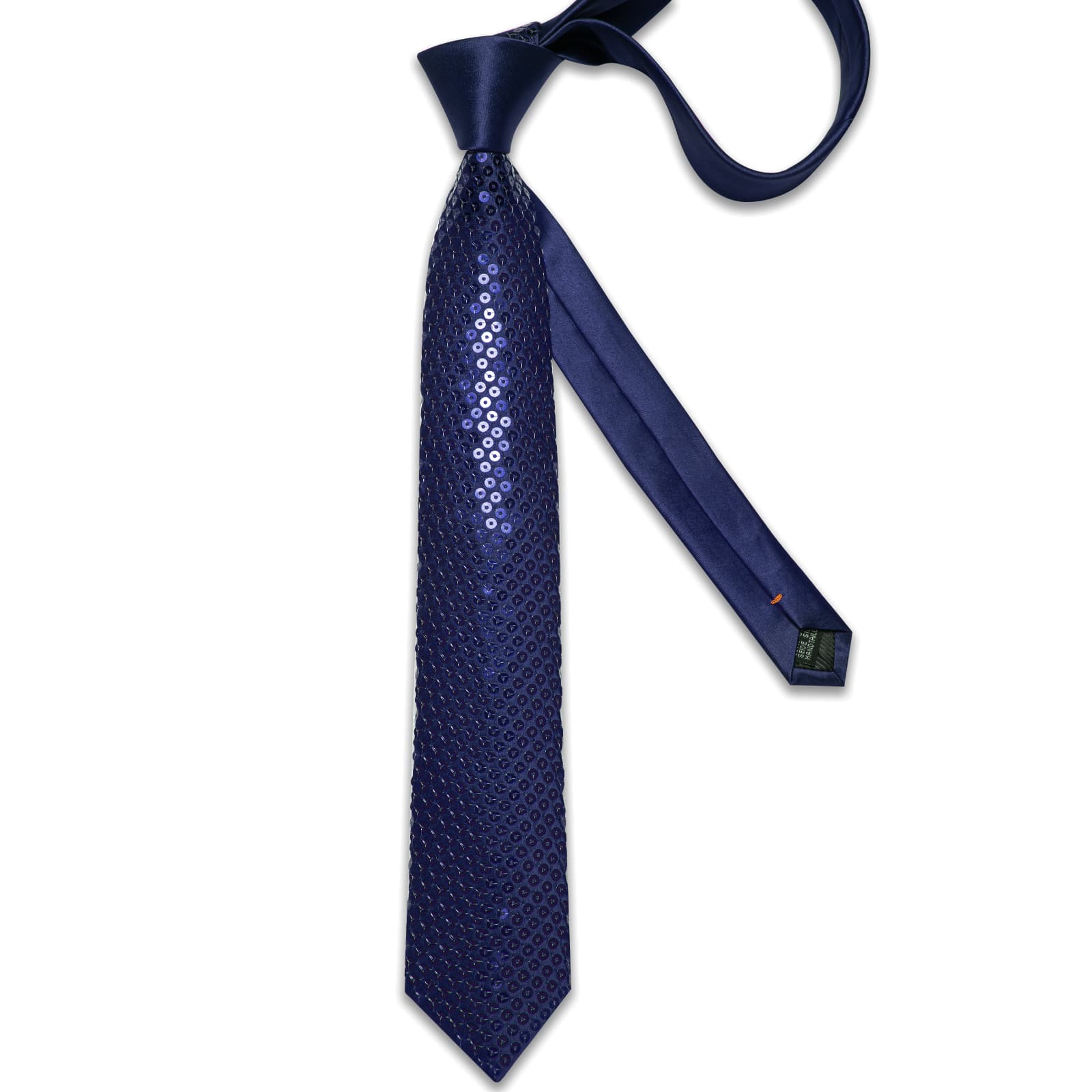 GentCrest Blue Solid Tie Hanky Cufflinks Set - Image 4