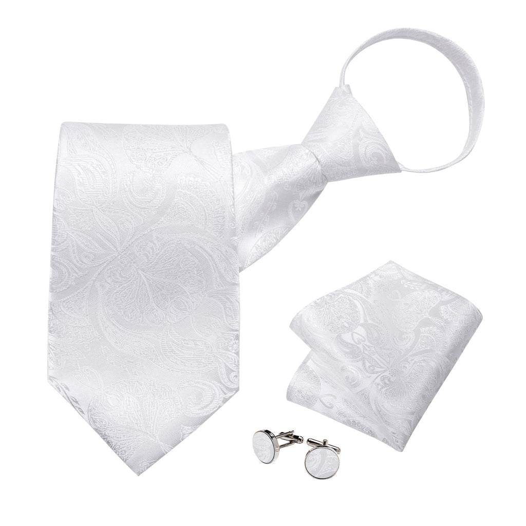 GentCrest Grey Solid Tie Hanky Cufflinks Set - Image 1
