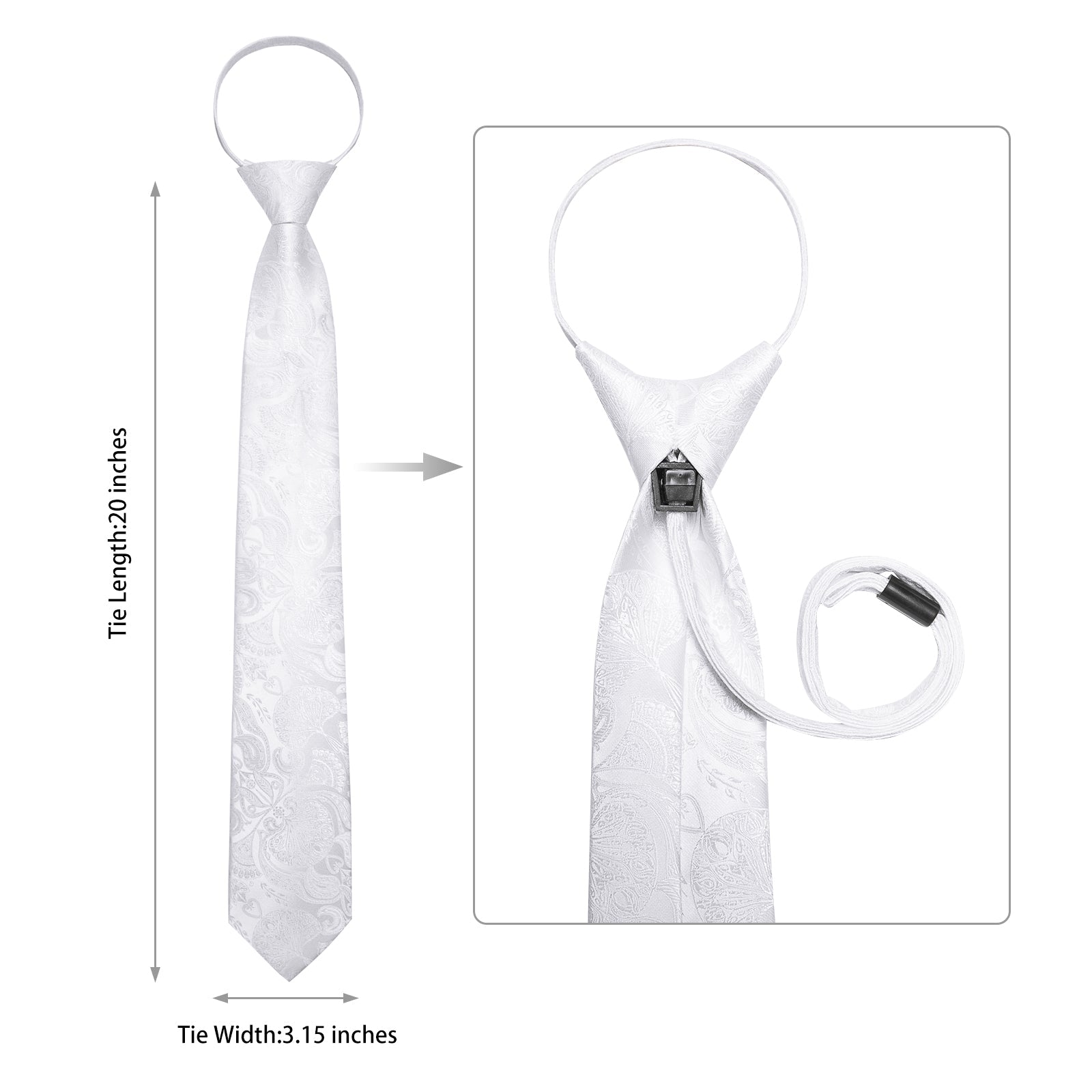 GentCrest Grey Solid Tie Hanky Cufflinks Set - Image 3