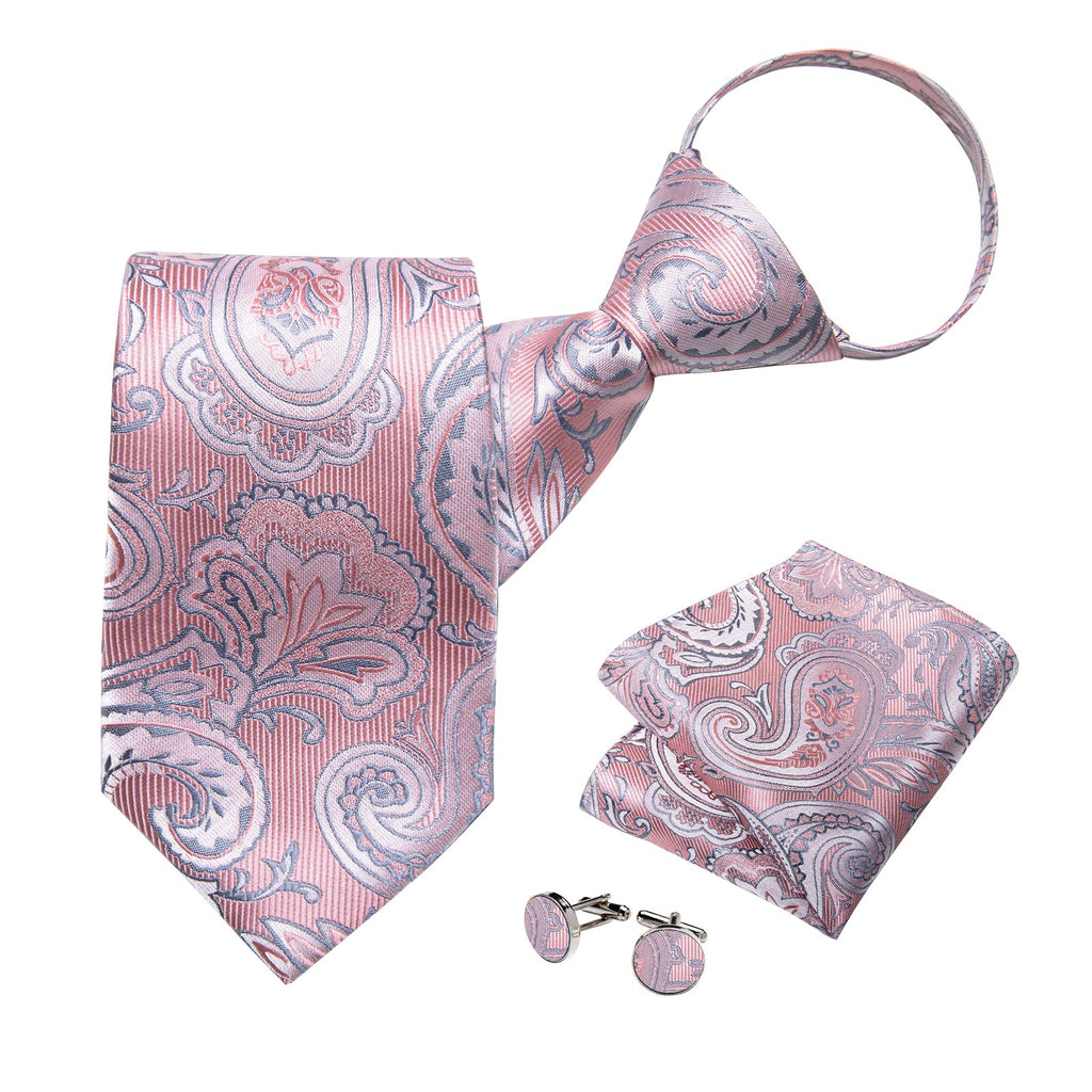 GentCrest Blue Paisley Tie Hanky Cufflinks Set - Image 3
