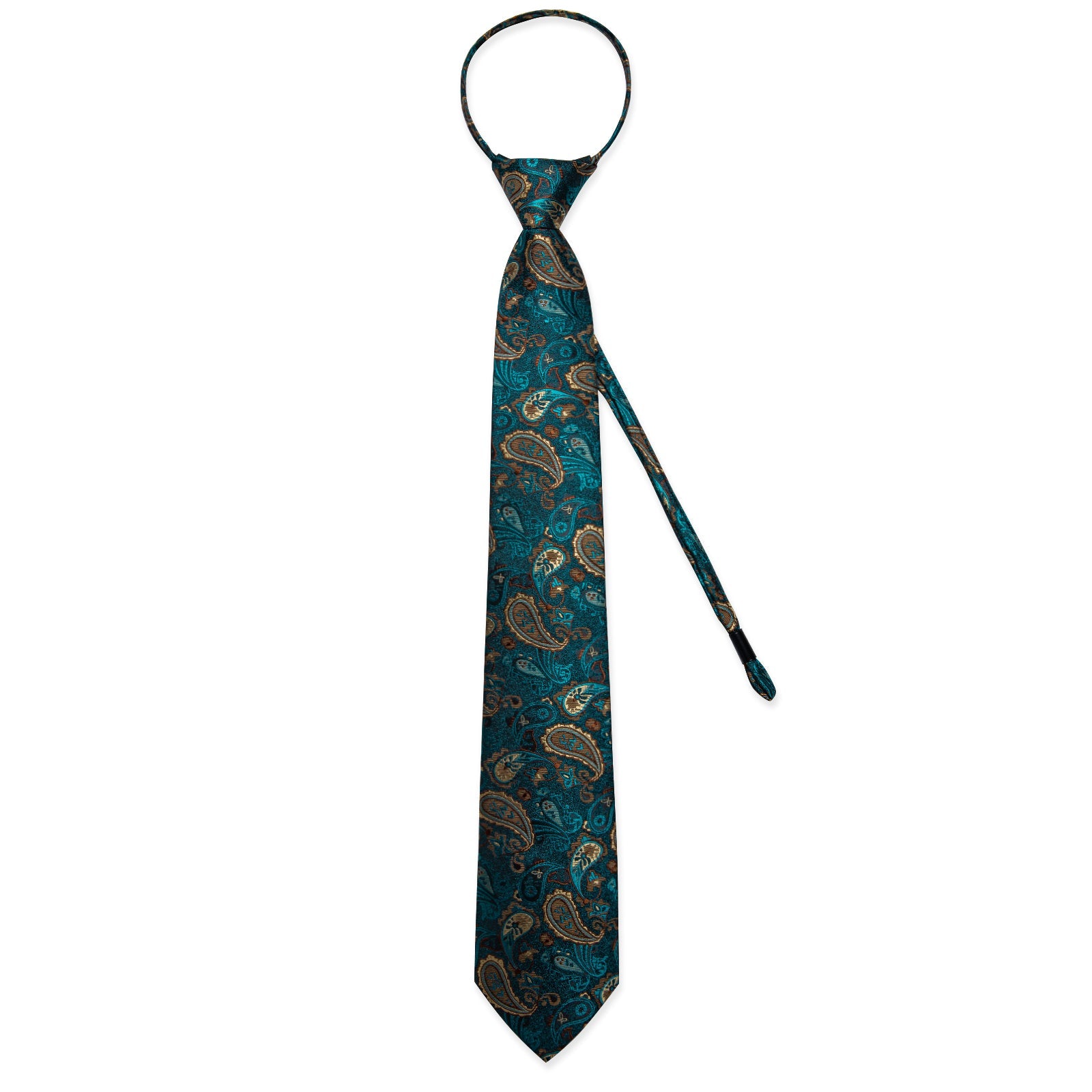 GentCrest Blue Paisley Tie Hanky Cufflinks Set - Image 4