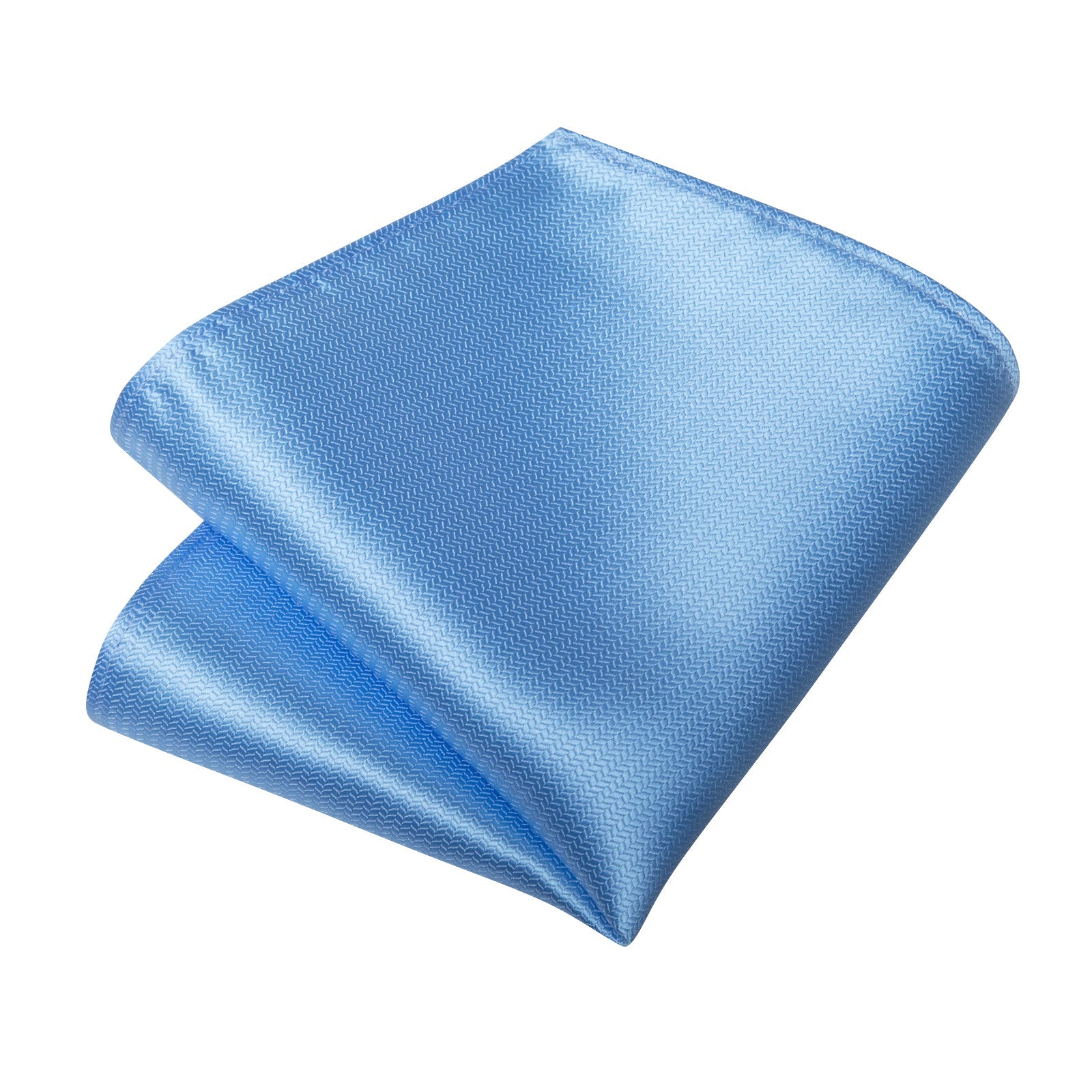 GentCrest Blue Solid Tie Hanky Cufflinks Set - Image 6