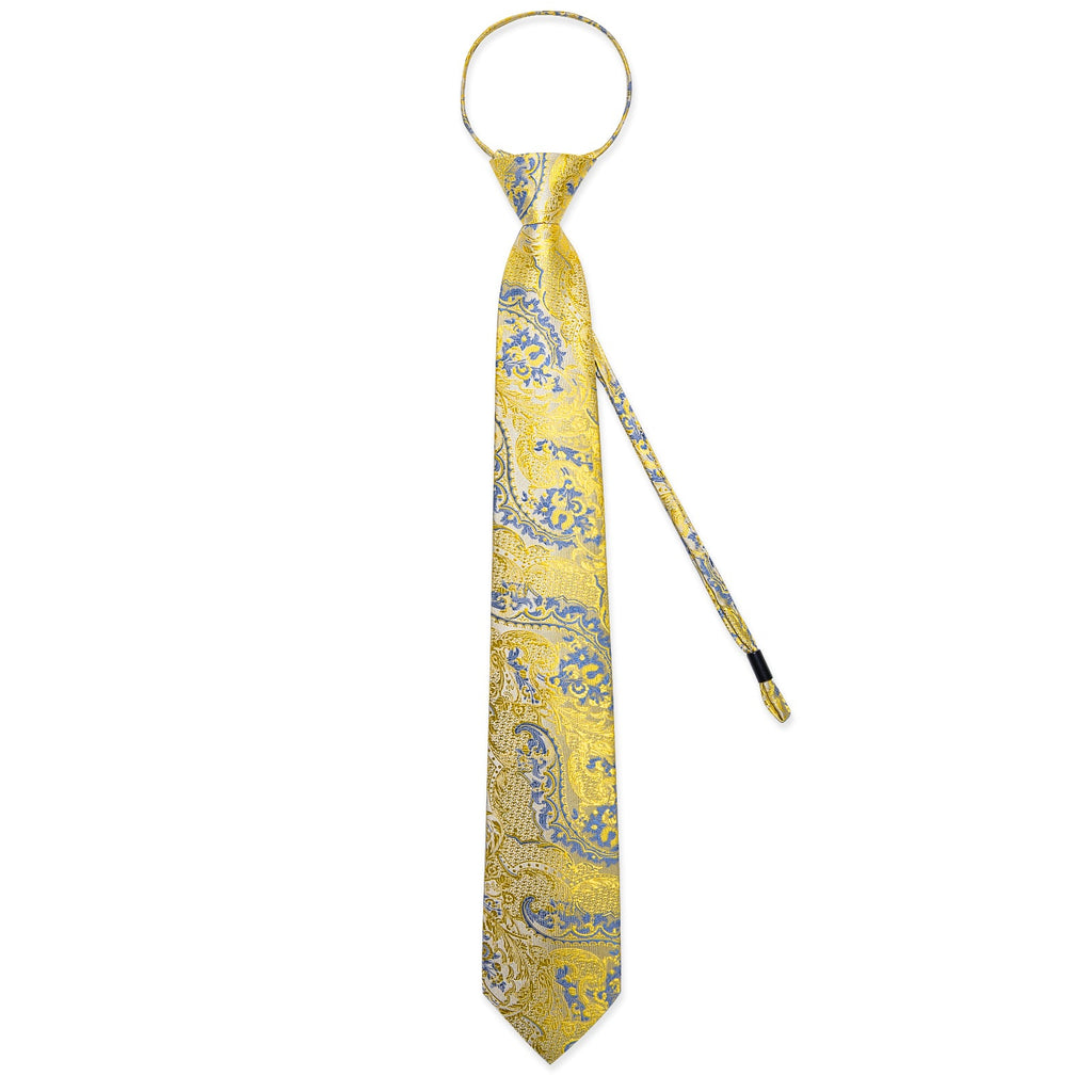 GentCrest Blue Paisley Tie Hanky Cufflinks Set - Image 4