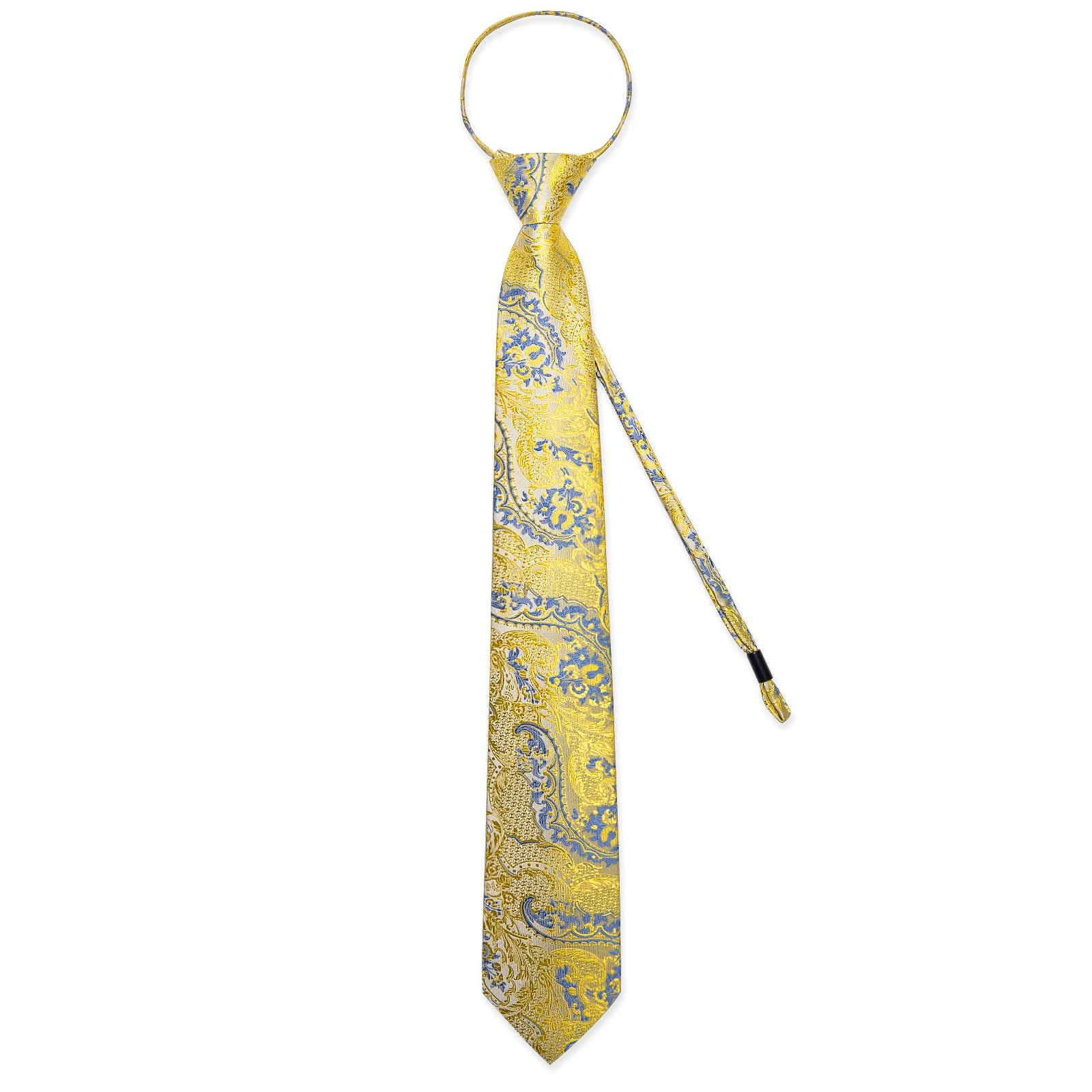 GentCrest Blue Paisley Tie Hanky Cufflinks Set - Image 4