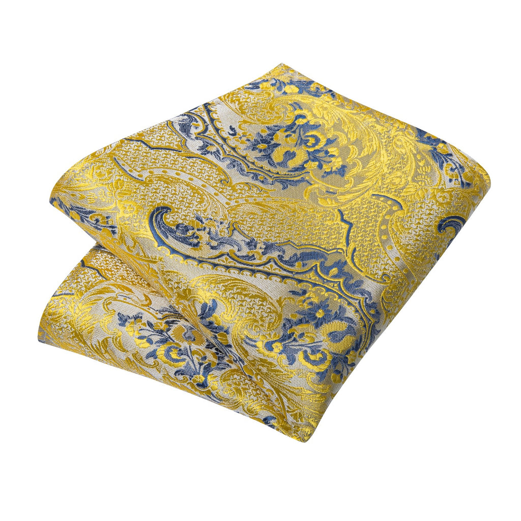 GentCrest Blue Paisley Tie Hanky Cufflinks Set - Image 7