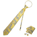 GentCrest Blue Paisley Tie Hanky Cufflinks Set - Image 1