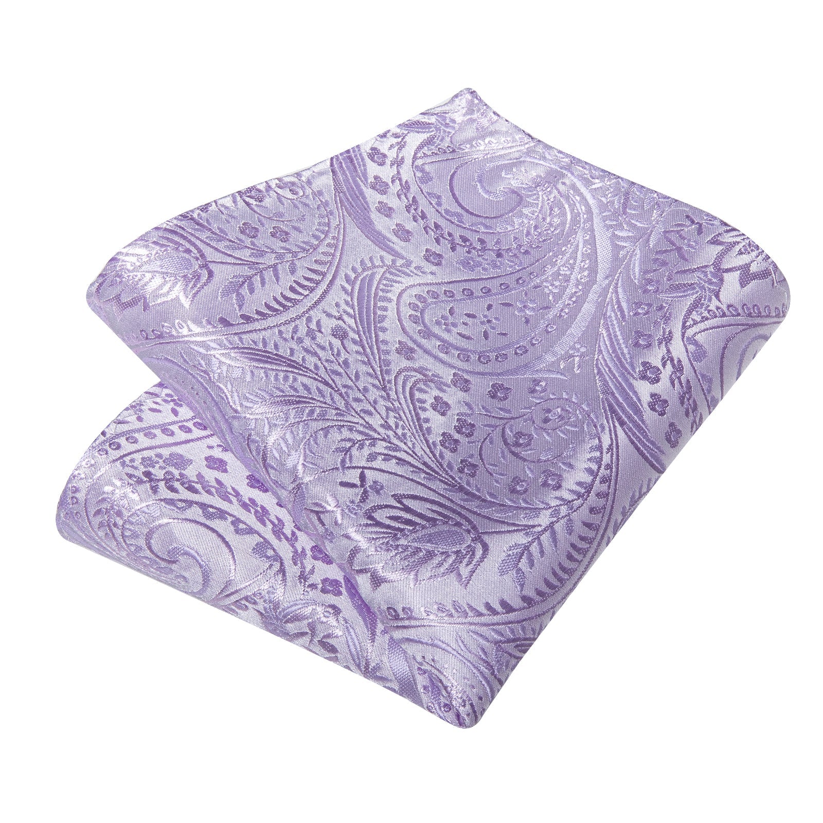 GentCrest Purple Paisley Tie Hanky Cufflinks Set - Image 3