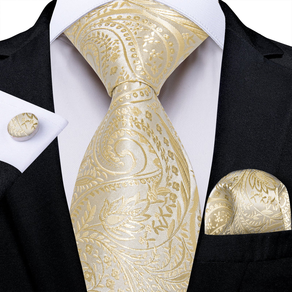 GentCrest Classic Floral Tie Hanky Cufflinks Set - Image 1