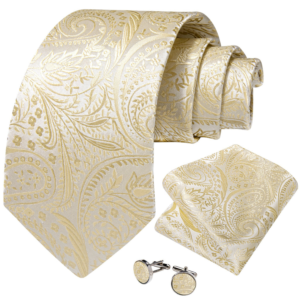 GentCrest Classic Floral Tie Hanky Cufflinks Set - Image 2
