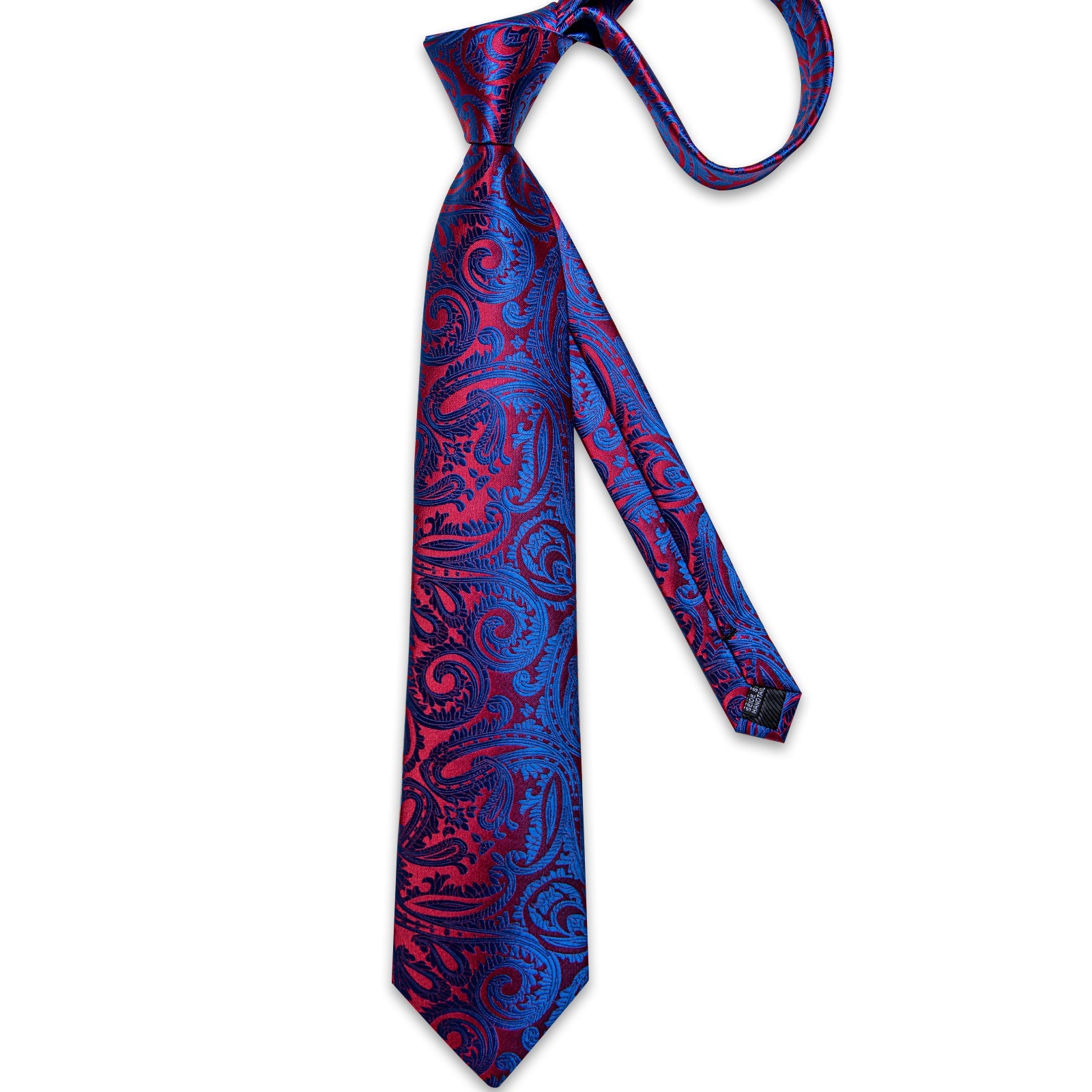 GentCrest Blue Paisley Tie Hanky Cufflinks Set - Image 5