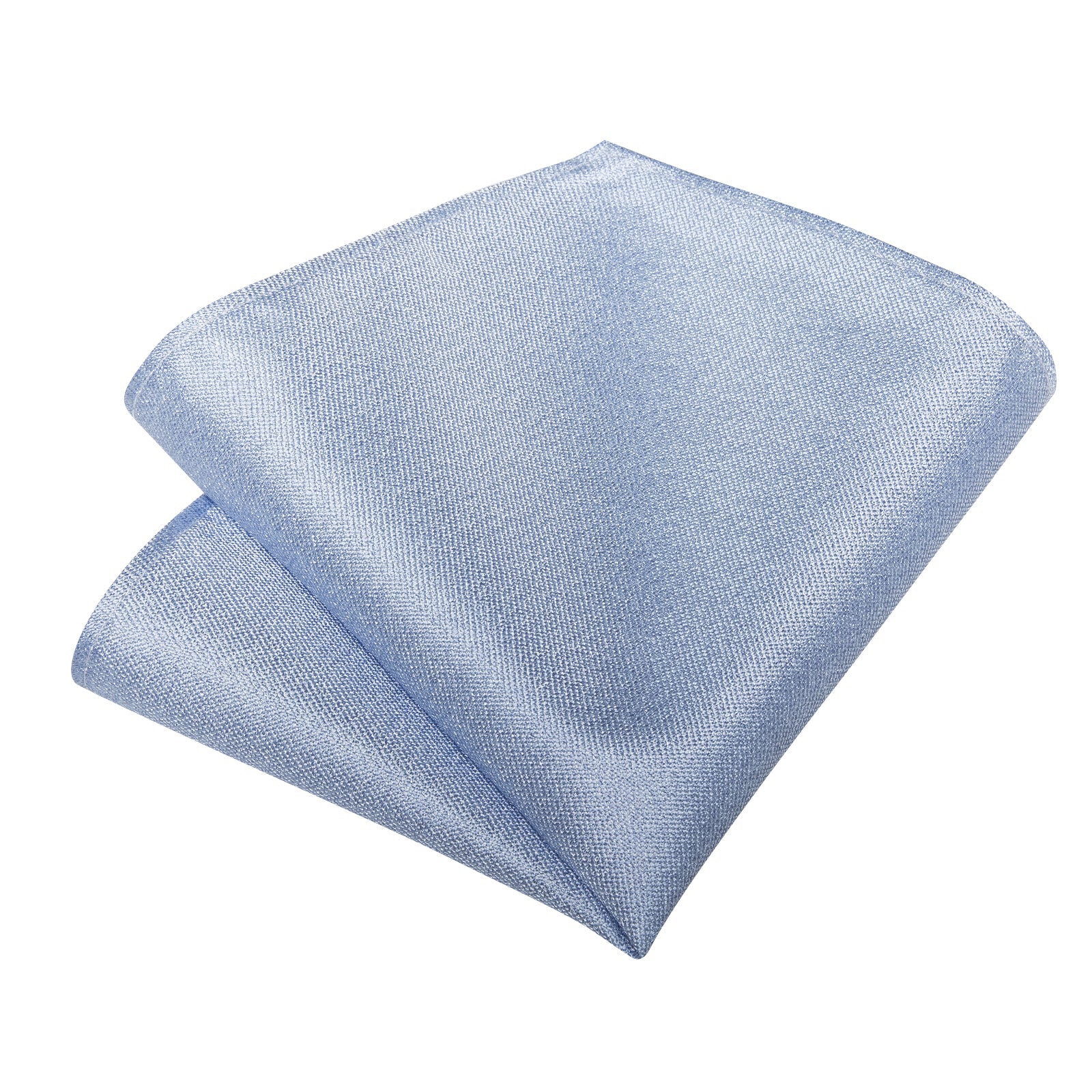 GentCrest Blue Solid Tie Hanky Cufflinks Set - Image 3