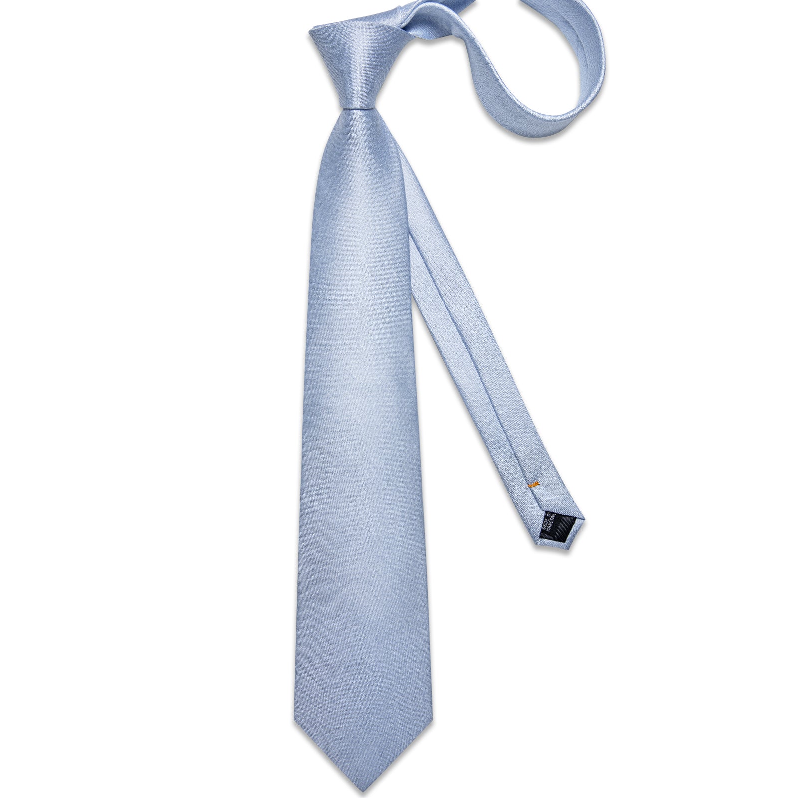 GentCrest Blue Solid Tie Hanky Cufflinks Set - Image 5