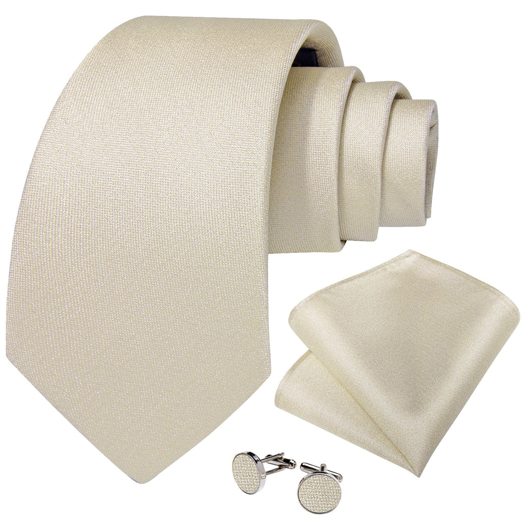 GentCrest Classic Solid Tie Hanky Cufflinks Set - Image 2