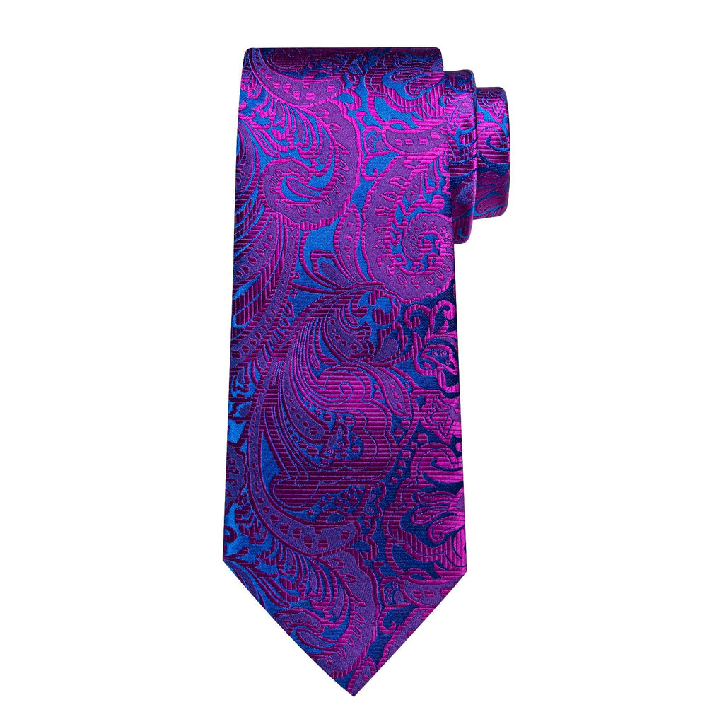 GentCrest Blue Floral Tie Hanky Cufflinks Set - Image 5