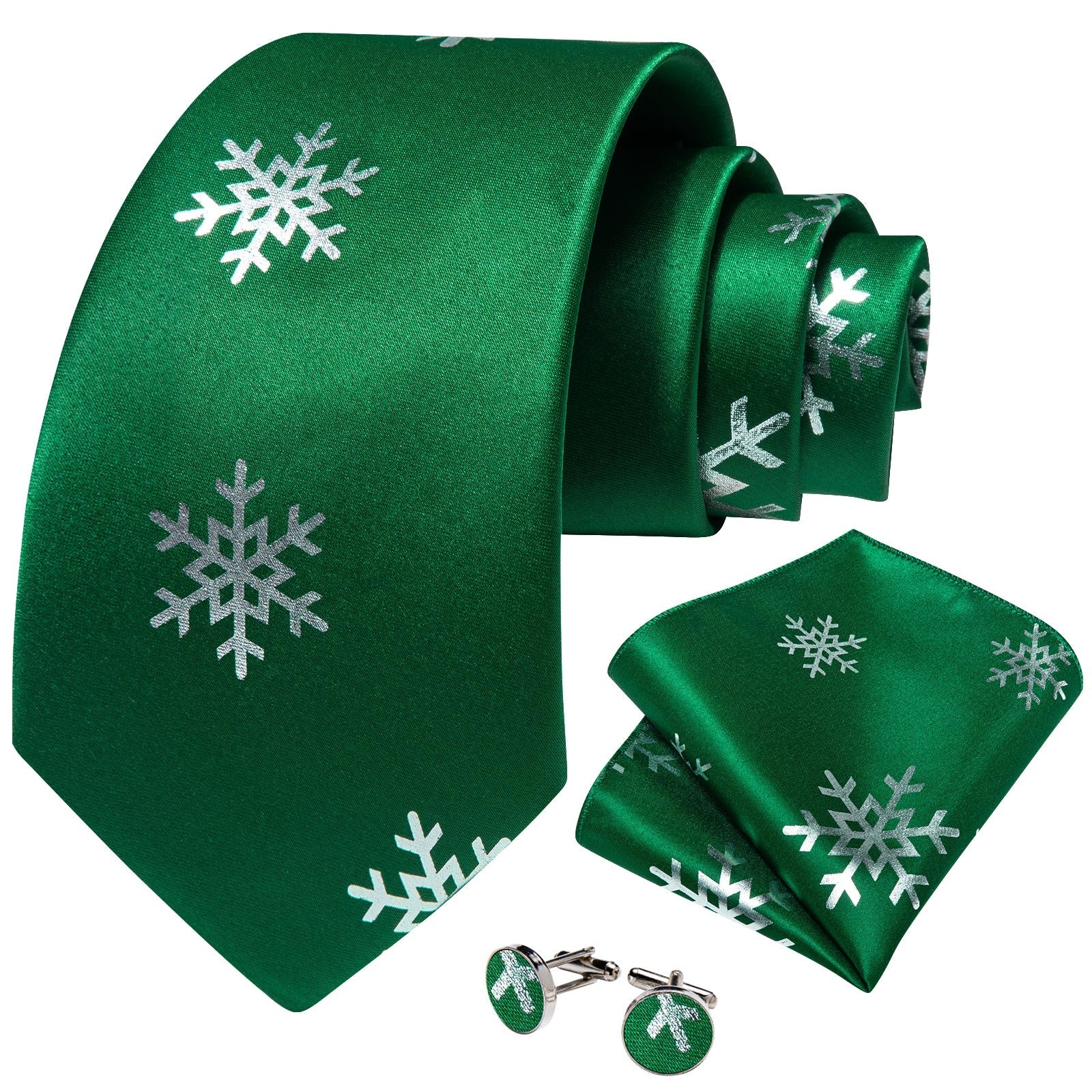 GentCrest Green Novelty Tie Hanky Cufflinks Set - Image 2