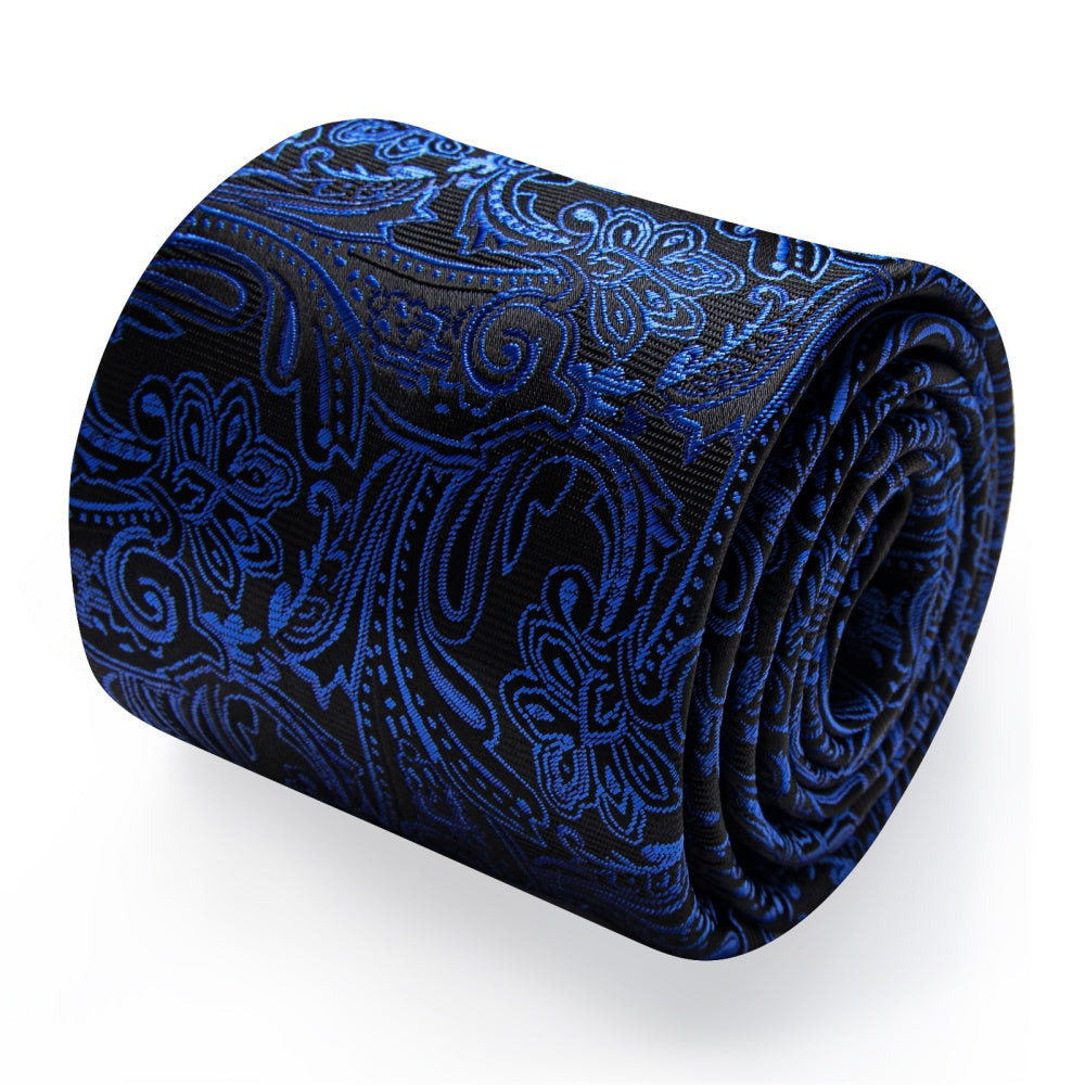 GentCrest Black Paisley Tie Hanky Cufflinks Set - Image 3