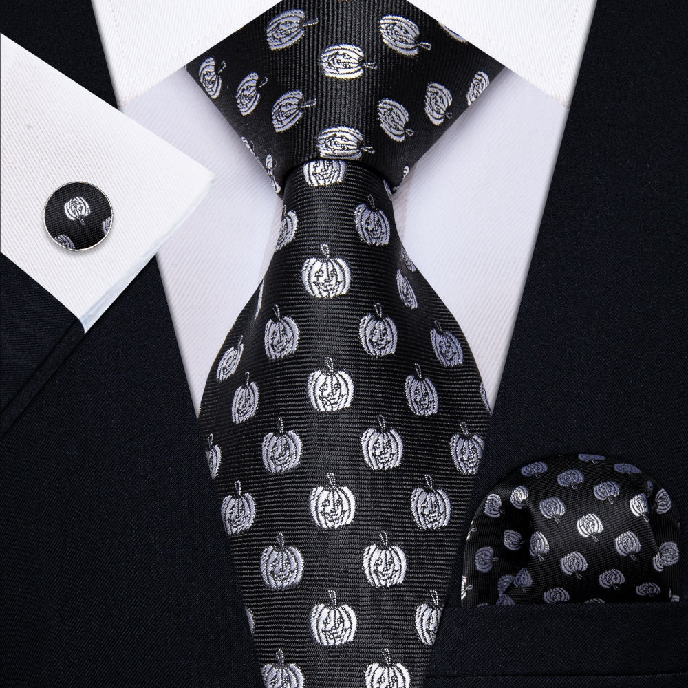 GentCrest Black Novelty Tie Hanky Cufflinks Set - Image 5